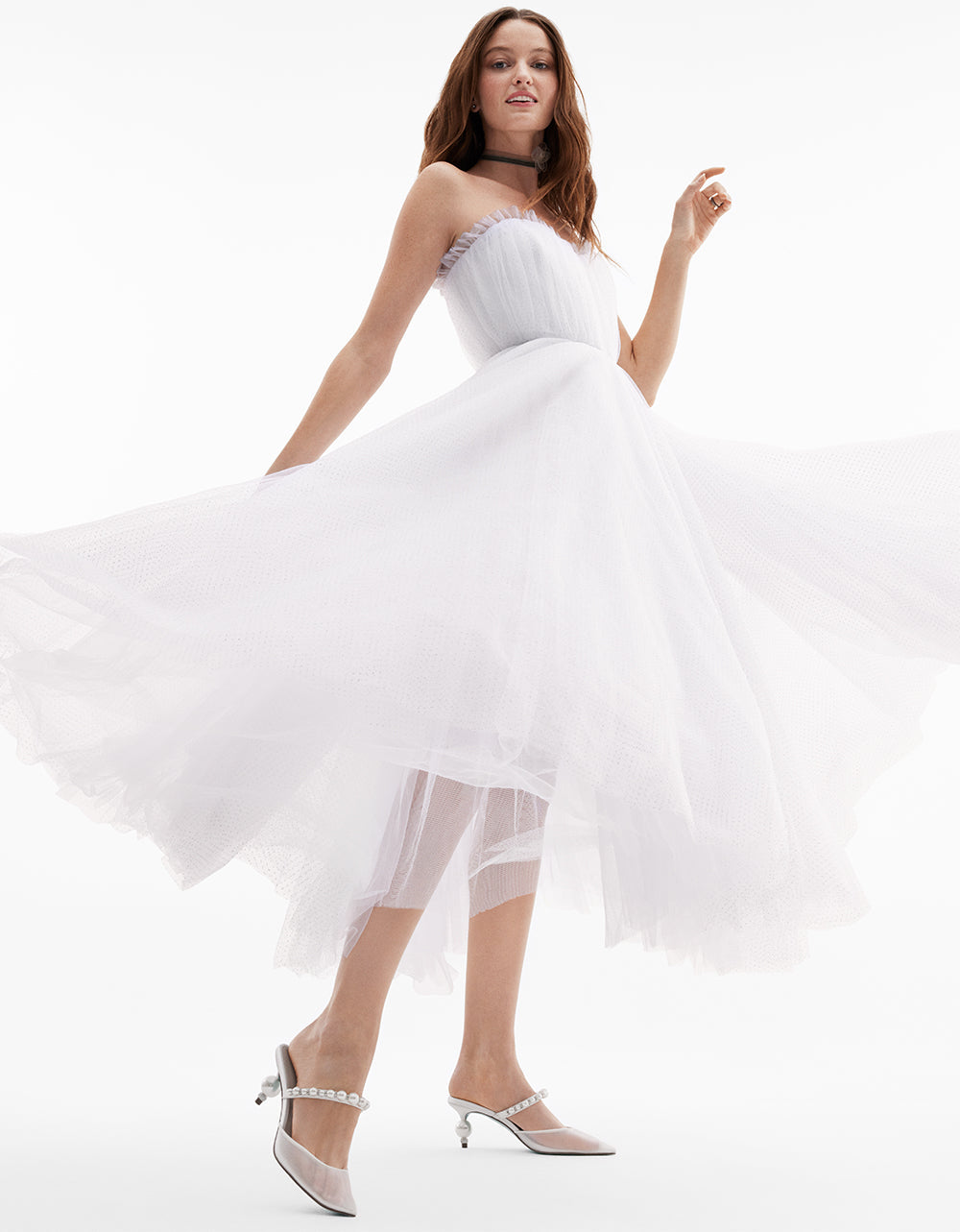 BRIDE VIBES TULLE DRESS WHITE | RE:LUV - Image 7