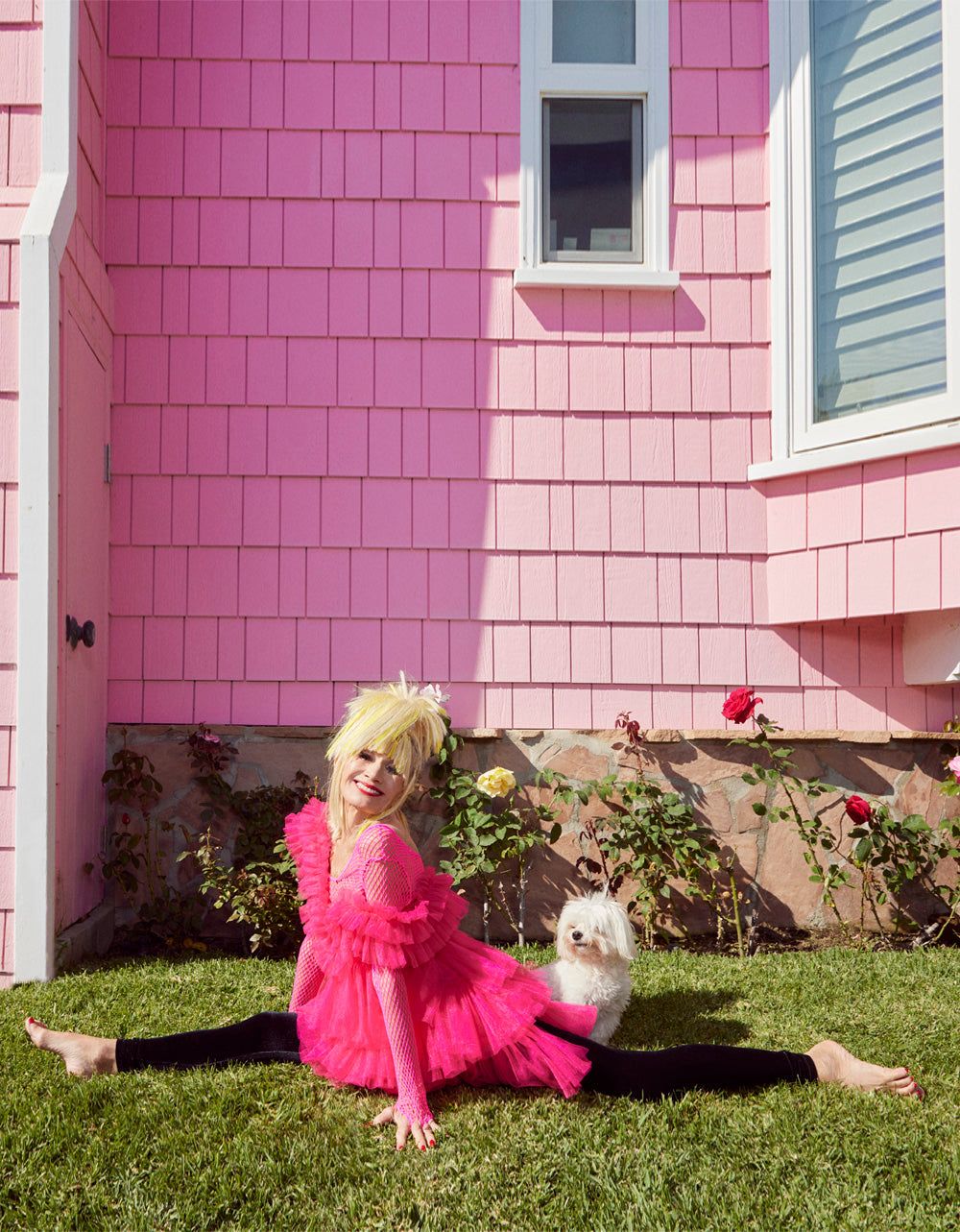 BETSEYS TIERED TULLE DRESS HOT PINK | RE:LUV - Image 8