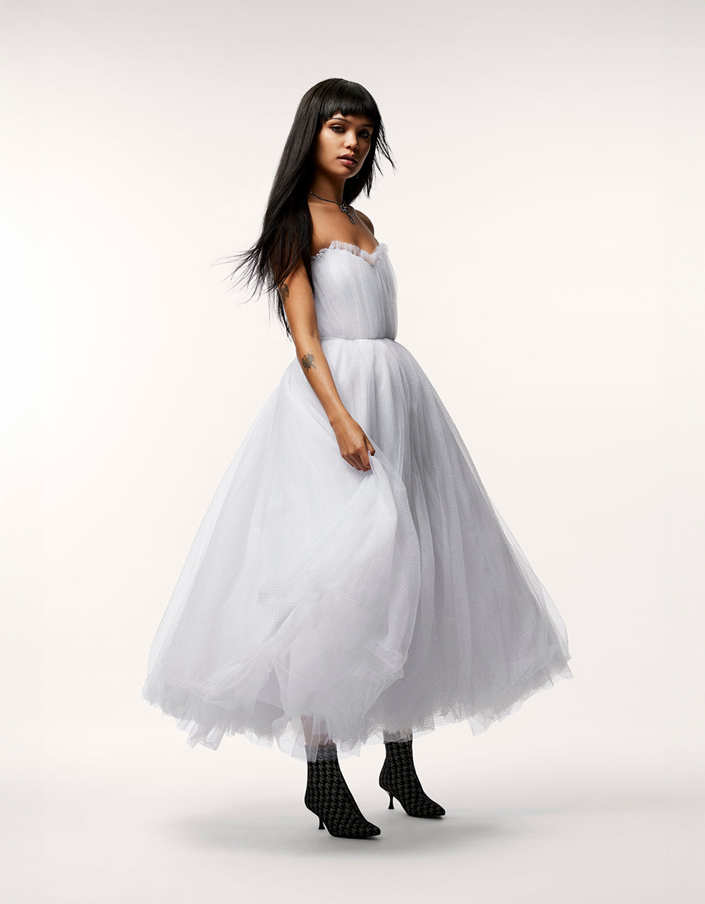 BRIDE VIBES TULLE DRESS WHITE | RE:LUV - Image 8