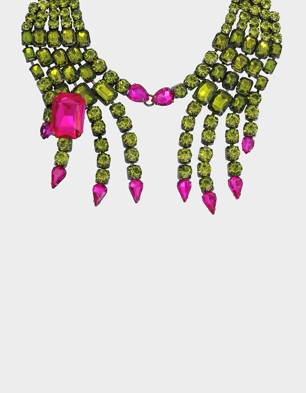 RICH WITCH BIB NECKLACE GREEN - Image 4
