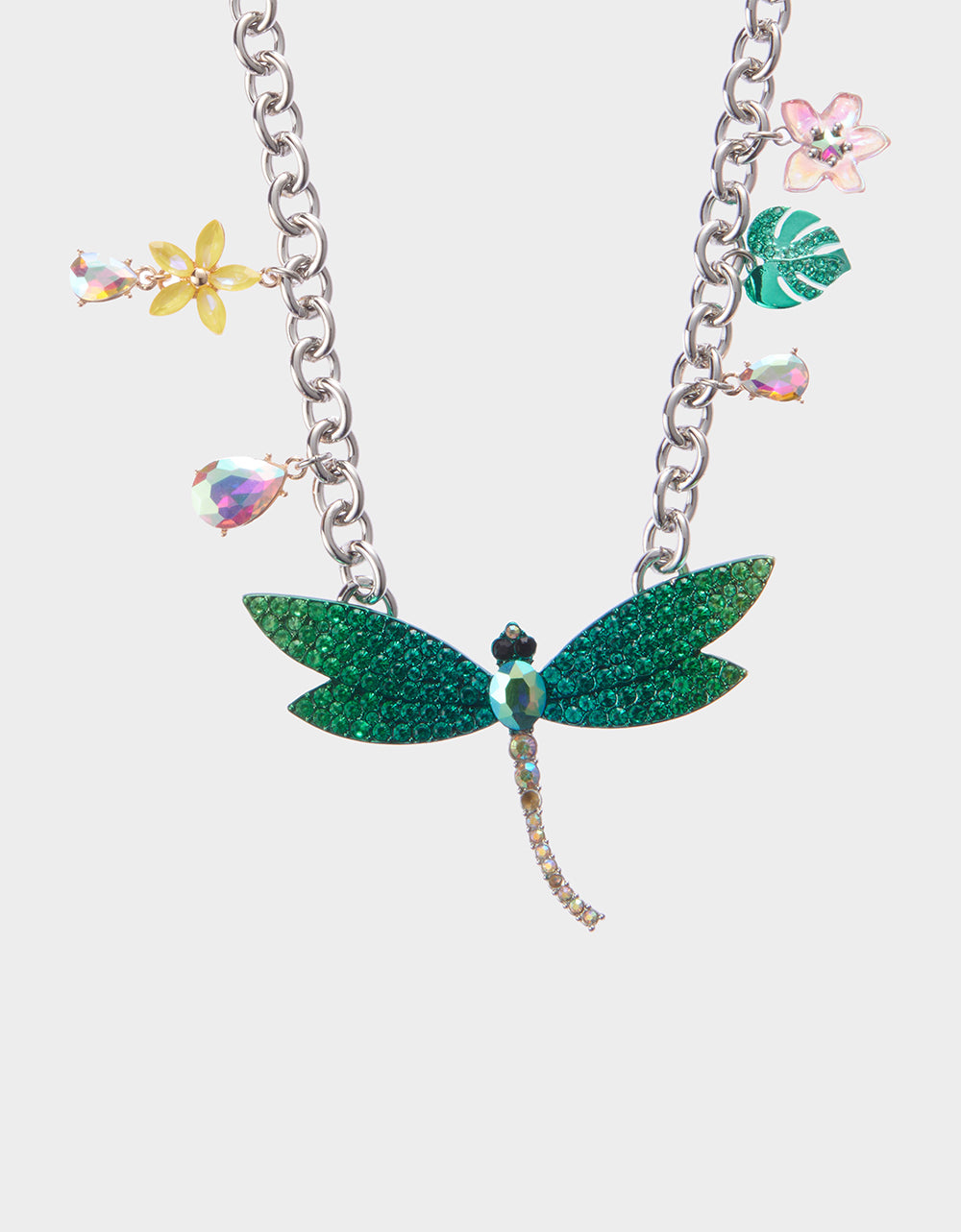 GARDEN GLAM GRADONFLY FRONTAL NECKLACE BLUE - Image 2