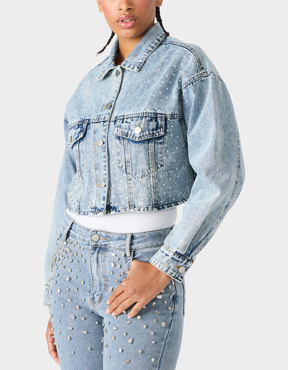 SPARKLE DENIM JACKET - Image 3