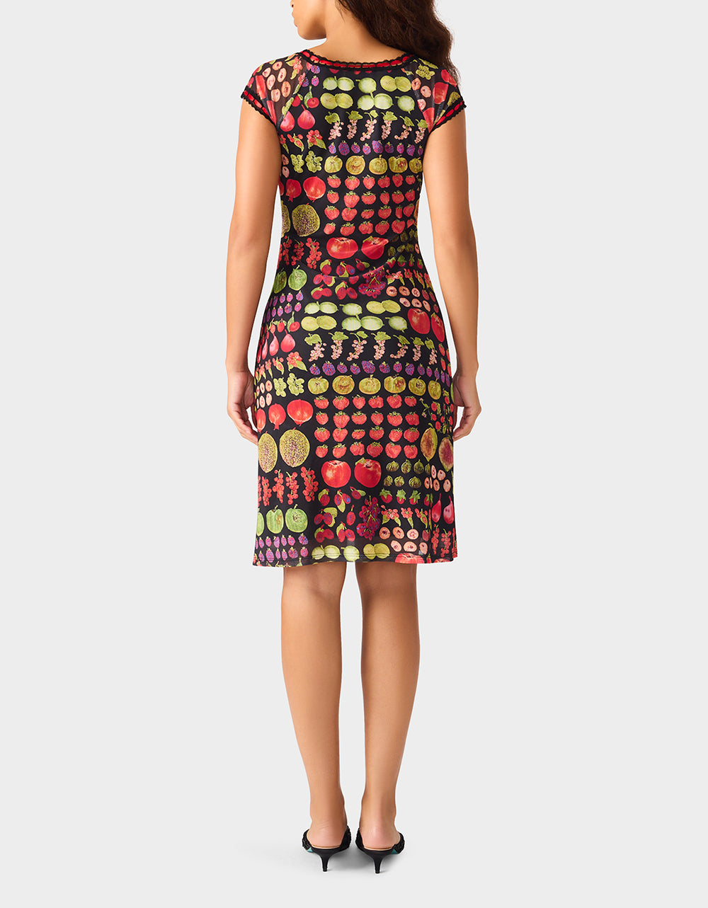 BETSEY'S FRUIT DRESS BLACK MULTI - Image 5