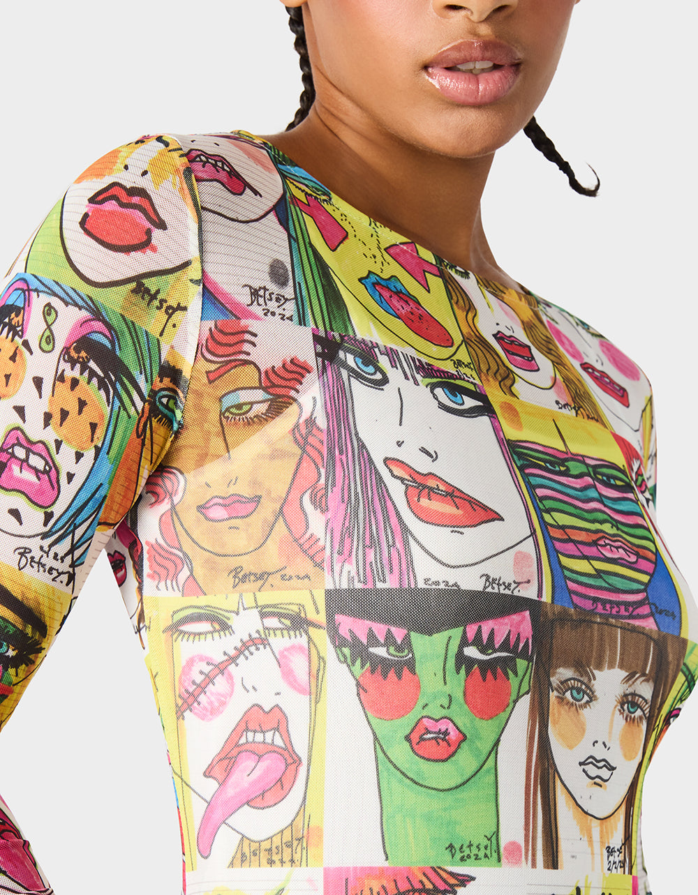 BETSEY'S ART DRESS MULTI - Image 7