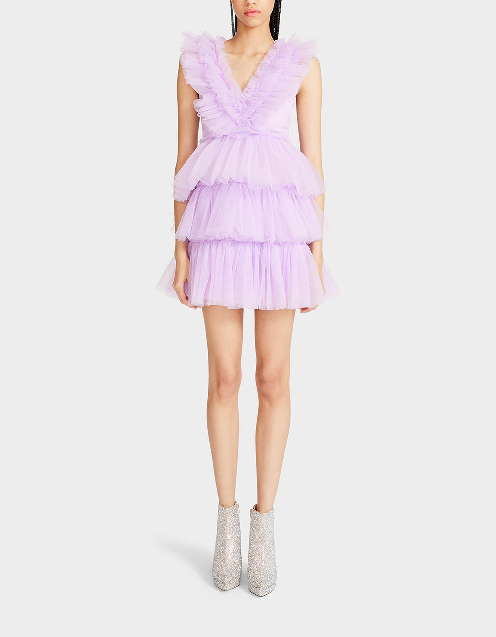 BETSEYS TIERED TULLE DRESS LAVENDER | RE:LUV - Image 4