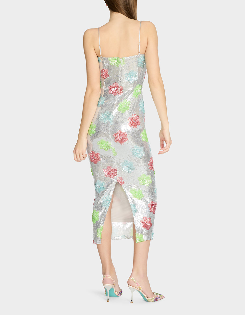 SASSY SEQUIN DRESS SILVER MULTI - Image 6